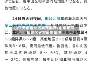 山东无疫情地区界定最新/山东无疫情地区界定最新情况
