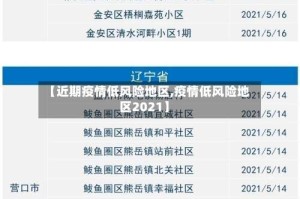 【近期疫情低风险地区,疫情低风险地区2021】