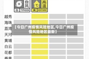 【今日广州疫情风险地区,今日广州疫情风险地区最新】