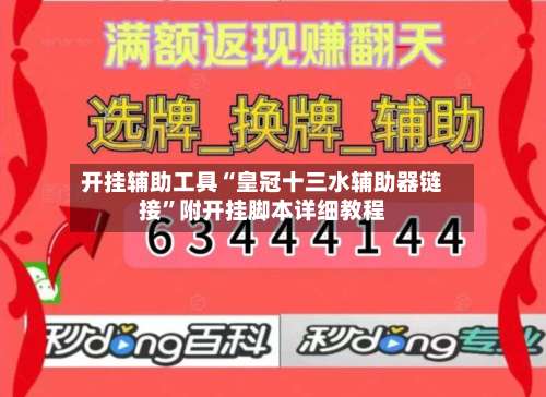 开挂辅助工具“皇冠十三水辅助器链接	”附开挂脚本详细教程-第2张图片