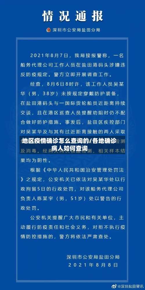 地区疫情确诊怎么查询的/各地确诊病人如何查询-第1张图片