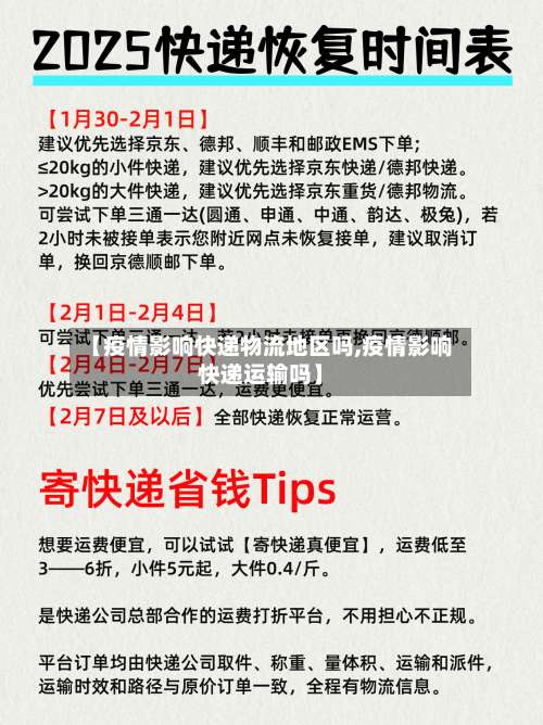 【疫情影响快递物流地区吗,疫情影响快递运输吗】-第1张图片