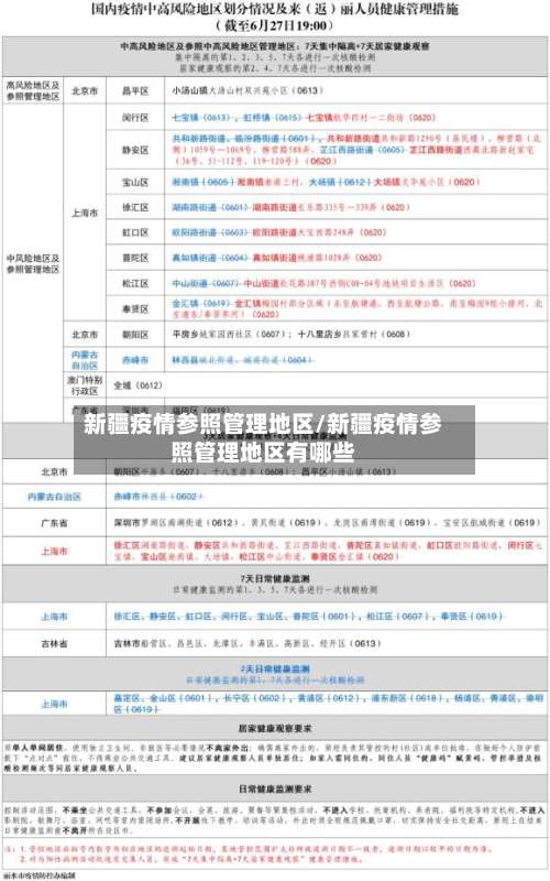 新疆疫情参照管理地区/新疆疫情参照管理地区有哪些-第1张图片