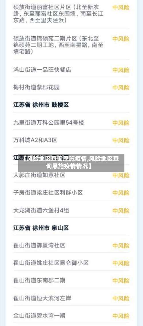 【风险地区查询恩施疫情,风险地区查询恩施疫情情况】-第2张图片