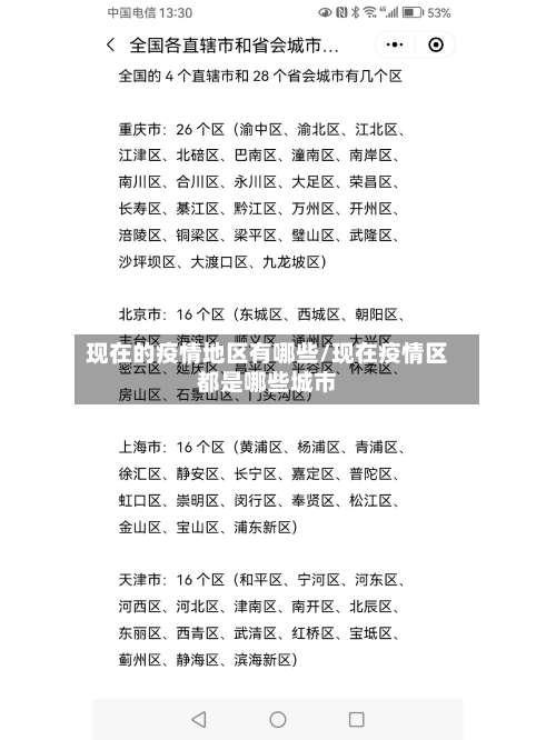 现在的疫情地区有哪些/现在疫情区都是哪些城市-第3张图片