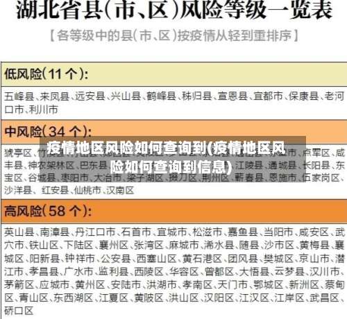 疫情地区风险如何查询到(疫情地区风险如何查询到信息)-第2张图片